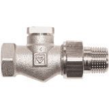Клапан запорный радиаторный отсечной (нижний на обратку) прямой 1372341 RL-1 HERZ Ду 15 (G &frac12;&rsquo;')