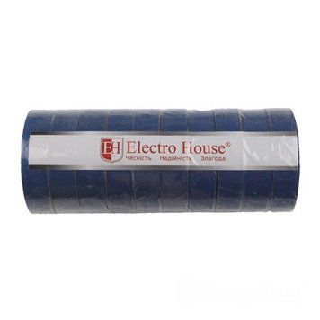 Изолента ПВХ Electro House Profi Plus+ 18мм x 11м синяя, синий, 18 мм