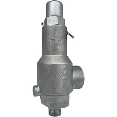 Клапан запобіжний нержавіючий тип 2252 Genebre (вн.-зов.) 0.5-40 bar Ду 15 (15x25)