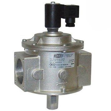 Клапан электромагнитный газовый Madas M16/RM N.C. НЗ Ду 32, 12V переменный ток, 0.5 bar
