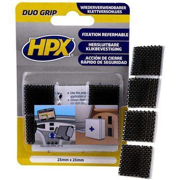 Стрічка-застібка HPX DUO GRIP 25мм x 25мм чорна