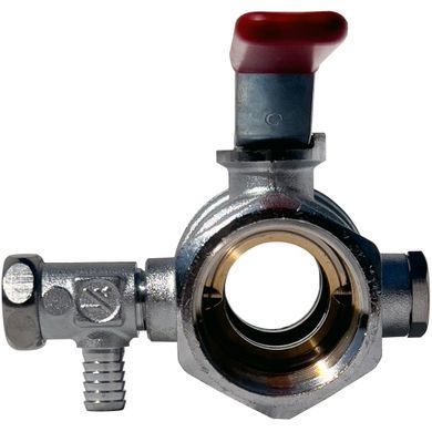 Кран шаровый со спускным устройством (бабочка) Giacomini R251S Ду 15