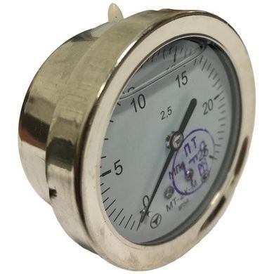 Манометр гліцериновий МТ-2У-М осьовий 25 МПа кл.2,5 М12x1,5