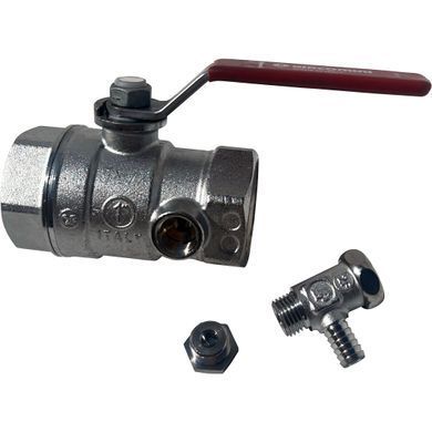 Кран кульовий зі спусковим пристроєм (рукоятка) Giacomini R250DS Ду 15