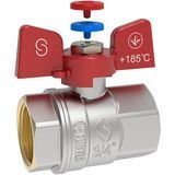 Кран шаровый муфтовый (бабочка) Standard Ду 15