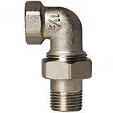 Сгон американка угловой никелированный с Н-В резьбой Gross Ду 15