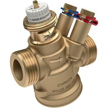 Клапан балансувальний автоматичний незалежний від тиску PICV AB-QM 4.0 Danfoss з випробувальними ніпелями і зовнішньою різьбою Ду 15LF (0.16 - 6 bar)