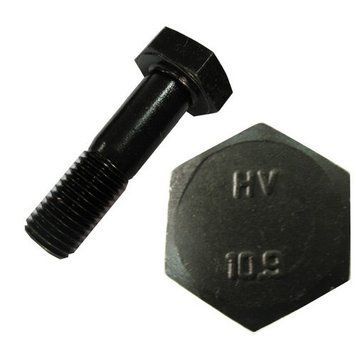 Болт стальной с увеличенной головкой М22x120 с неполной резьбой EN 14399/4 HV класс прочности 10.9