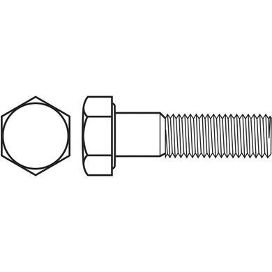 Болт дюймовый с неполной резьбой ASME B18.2.1 HCS Grade 5 (~8.8) стальной ЦБ &frac12;"-13 UNC x L2&frac14;"(58 мм)