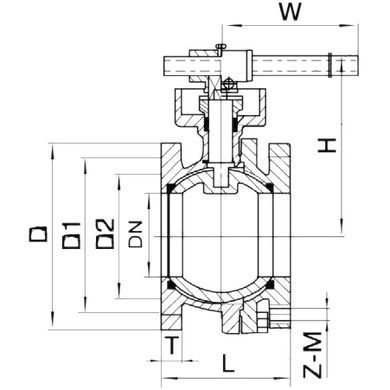 Кран шаровый тип K110 Ду 150