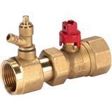 Кран шаровой для подключения расширительного бака HERZ 122050X Ду 20