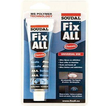 Герметик еластичний гібридний SOUDAL FIX ALL білий 80 мл (223165)