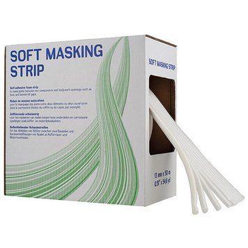 Маскують валики для захисту отворів при фарбуванні авто HPX SOFT MASKING STRIP 13мм x 50м білі