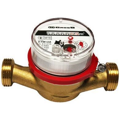 Счётчик горячей воды Gross ETW-UA R80 (Q3 4) L130 Ду 20