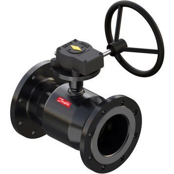 Кран шаровой с редуктором тип RB JiP-FF Danfoss PN16 Ду 65/50