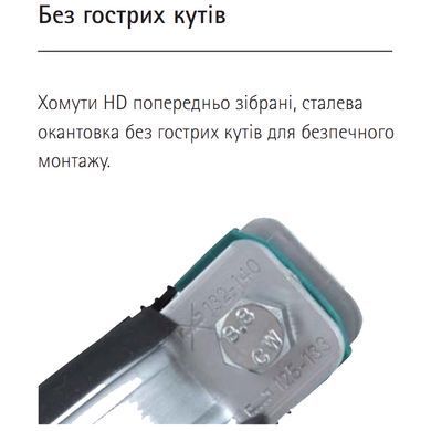 Хомут S-образный для больших нагрузок BIS HD500 WALRAVEN &frac12;&rsquo; (19-23 мм) гайка М8/10