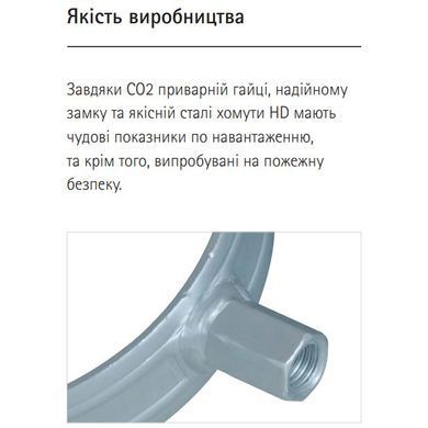Хомут S-образный для больших нагрузок BIS HD500 WALRAVEN &frac12;&rsquo; (19-23 мм) гайка М8/10