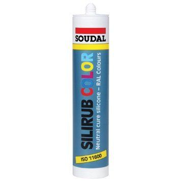 Герметик SOUDAL SILIRUB Color Ral 7035 серый графит 300 мл (223263)