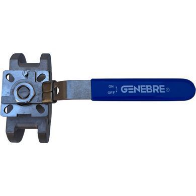 Кран шаровый нержавеющий c площадкой под привод тип 2118 Genebre Ду 20