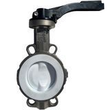 Затвор нержавіючий Баттерфляй P221 диск з покриттям PTFE Ду 50