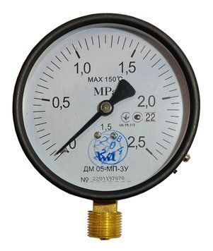Манометр ДМ 05-МП-3У-01 радіальний 2,5 МПа кл.1,5 М20x1,5