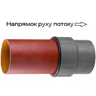 Переход чугун пластик для внутренней канализации MagnaPlast HTplus HTUG &Oslash; 50x72 мм