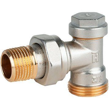 Клапан запорный радиаторный отсечной (нижний на обратку) угловой V2427E Verafix-E Honeywell Home Ду 15x20 (G &frac12;&rsquo;' x &frac34;&rsquo;')