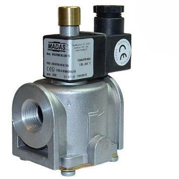 Клапан электромагнитный газовый Madas M16/RMC N.A. НО Ду 25, 12V переменный ток, 0.5 bar