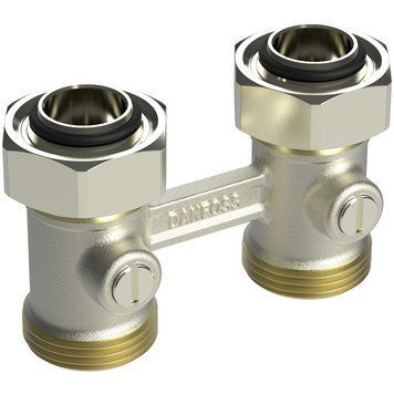 Узел нижнего подключения с евроконусом прямой RLV-KB Danfoss Ду 20x20 (G &frac34;&rsquo;'x&frac34;&rsquo;')