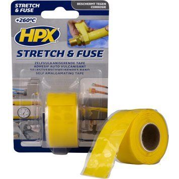 Вулканізуючий изолента силіконова HPX STRETCH & FUSE 25мм х 3м жовта
