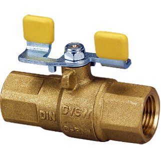 Кран шаровый газовый муфтовый (бабочка) HERZ 123001X Ду 10