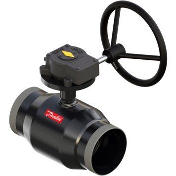 Кран кульовий з редуктором тип RB JiP-WW Danfoss PN25 Ду 65/50
