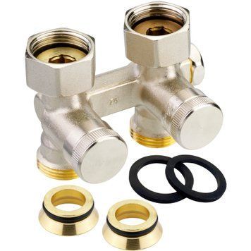 Узел нижнего подключения со сливом и наполнением прямой RLV-K Danfoss Ду 20x20 (G &frac34;&rsquo;'x&frac34;&rsquo;')
