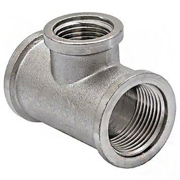 Тройник редукционный никелированный с внутренней резьбой Gross Ду 20x15x20