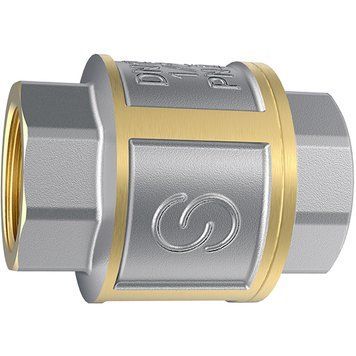 Клапан обратный пружинный муфтовый латунный Standard Ду 15