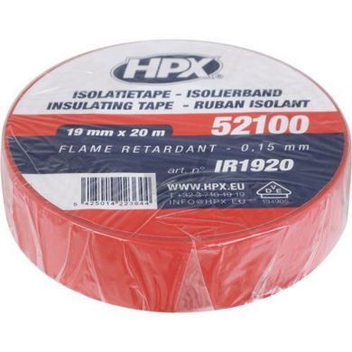 Ізоляційна стрічка ПВХ HPX 52100 19мм x 20м червона