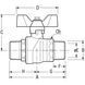 Купити Кран кульовий різьбовий F.I.V. Evolution (зов.-зов.) Ду фото-2