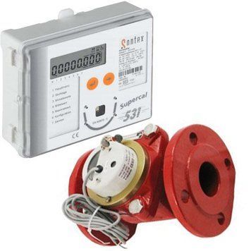 Лічильник тепла SUPERCAL 531 Sontex з витратоміром Powogaz MWN-NK Qn = 100 Ду 100, на подачу / на вхід