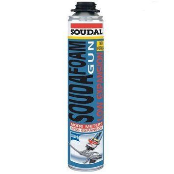 Пена монтажная под пистолет SOUDAL Soudafoam Gun LE 750 мл (223028), 750 мл