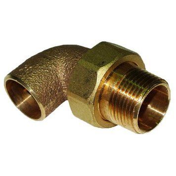 Згін американка кутовий бронзовий під пайку із зовнішньою різьбою IBP &Oslash; 15 мм x &frac12;&rsquo;зов.