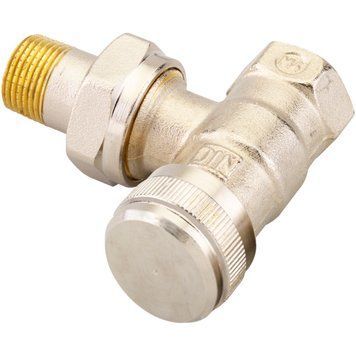Клапан запорный радиаторный отсечной (нижний на обратку) угловой 003L0141 RLV Danfoss Ду 10 (G ⅜&rsquo;')