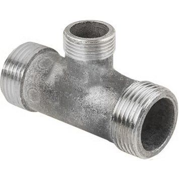 Тройник редукционный никелированный с наружной резьбой Gross Ду 20x15x20