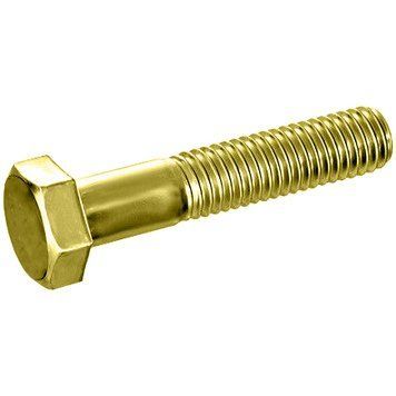 Болт дюймовый с неполной резьбой ASME B18.2.1 HCS Grade 8 (~10.9) стальной ЦЖ &frac14;"-20 UNC x L1&frac34;"(45 мм)