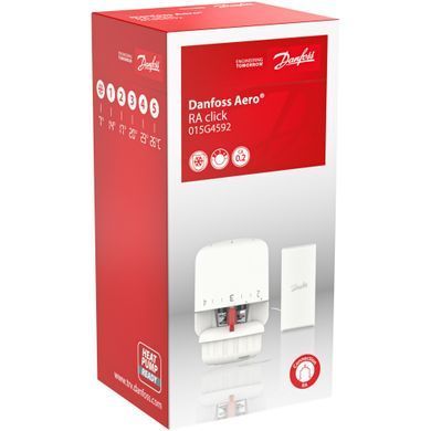 Термоголовка радиаторная с выносным датчиком Danfoss Aero RA-click 015G4592 (от +7&ordm;С до +26&ordm;С)