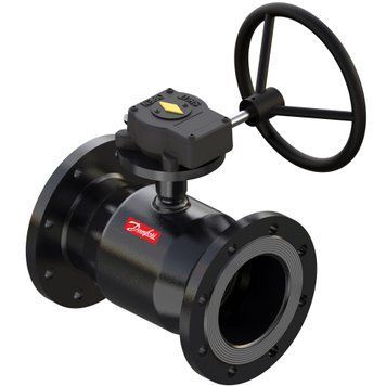 Кран шаровой с редуктором тип RB JiP-FF Danfoss PN25 Ду 65/50
