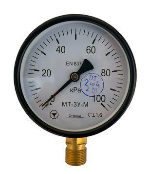 Манометр МТ-3У-М радіальний 100 кПа кл. 1,5 М20x1,5