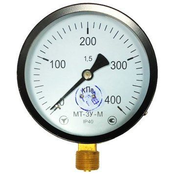 Манометр МТ-3У-М (економ) радіальний 400 кПа кл. 1,5 М20x1,5