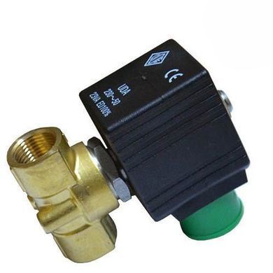 Клапан электромагнитный ODE 21A5KB45 прямого действия НЗ 3/8", 12V переменный ток