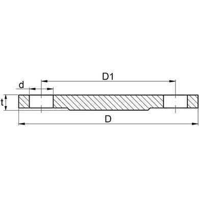 Фланець глухий сталевий PN 6 Dn 100