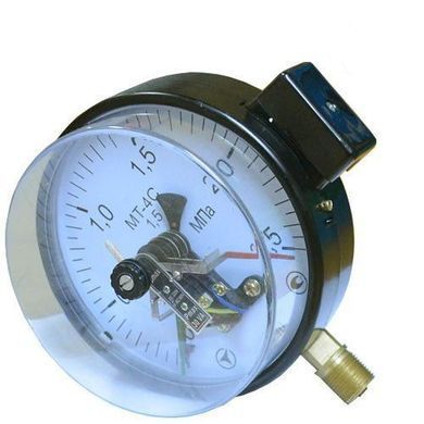 Манометр електроконтактний МТ-4С 400 кПа кл. 1,5 М20x1,5